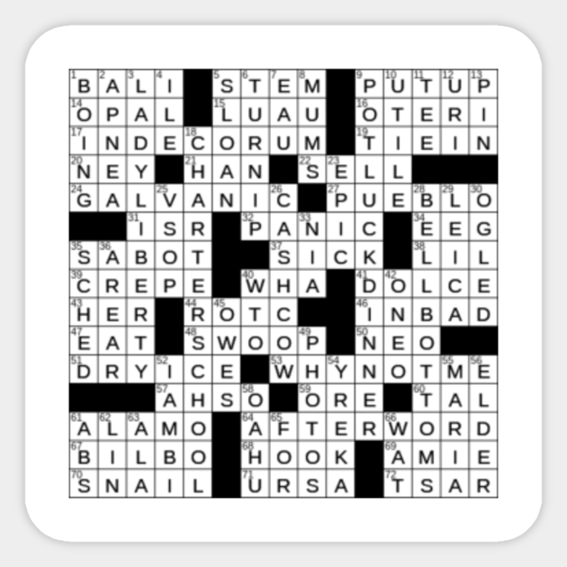 Crossword Clue